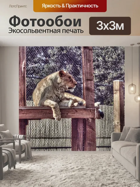 Фотообои Женский лев