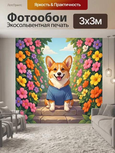 300 × 300 см · Экосольвентная печать