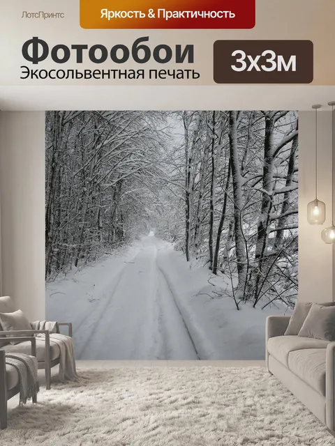 Фотообои Снег
