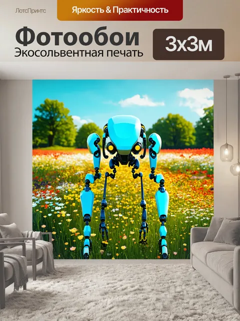 Фотообои природа в стиле ретрофутуризм
