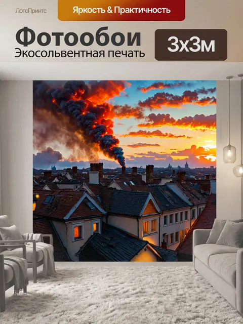 Фотообои город в стиле гюстав курбе