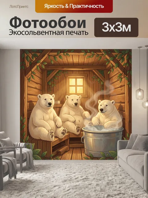 300 × 300 см · Экосольвентная печать