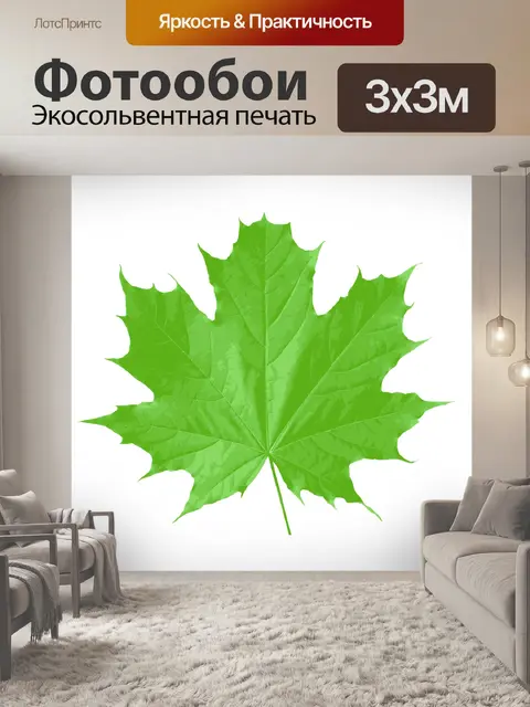 Фотообои Картинка с изображением листьев