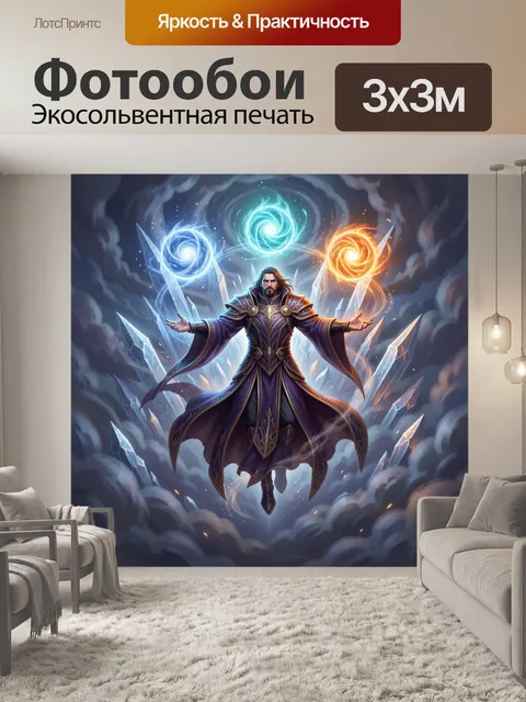 300 × 300 см · Экосольвентная печать