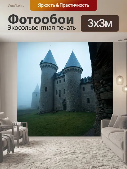 Фотообои туман в стиле полигональный