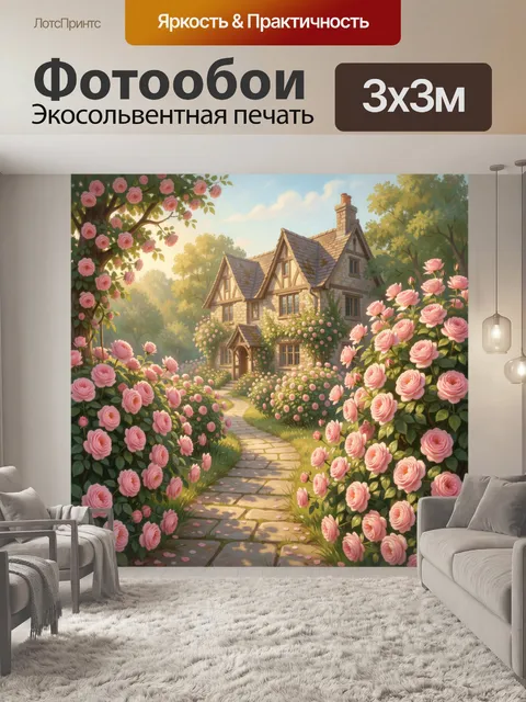 300 × 300 см · Экосольвентная печать