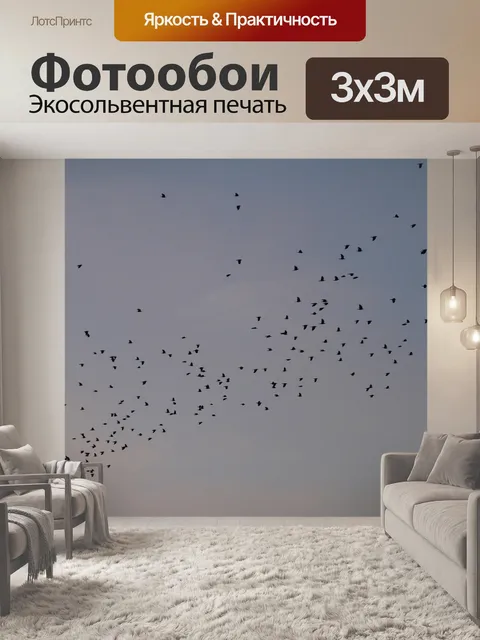 Фотообои Стая птиц
