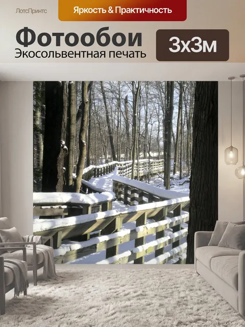 Фотообои Снегом аллея