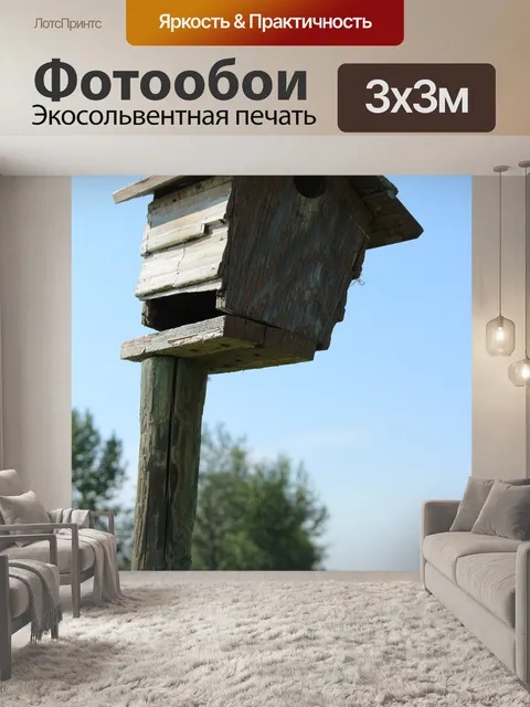 Фотообои Скворечник Браун Сообщение Колючая прово