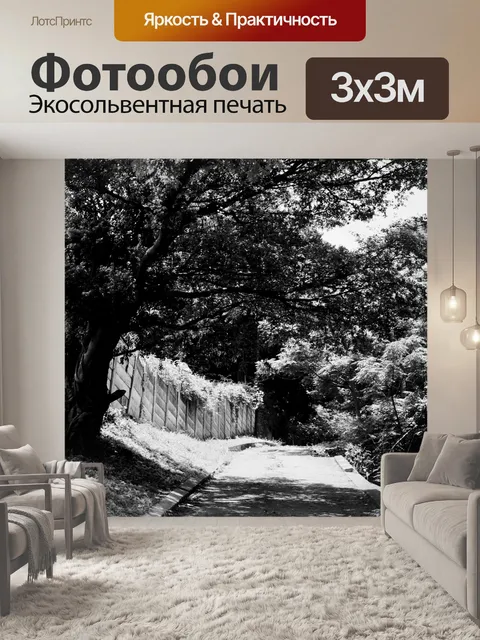 Фотообои Дорога с деревом