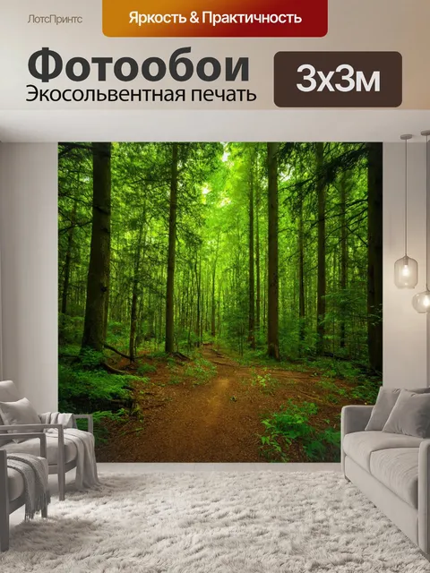Фотообои лес с звуками природы, когда каждое шоршание становится мелодией