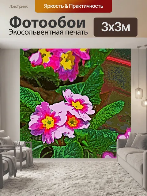 Фотообои Цветы примулы