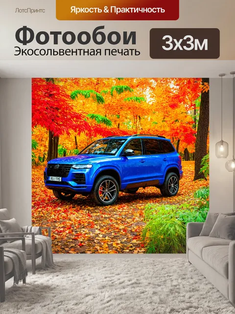 Фотообои машина в стиле максимализм