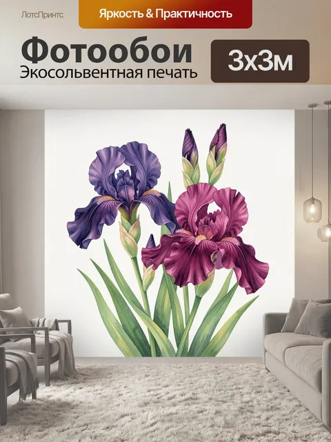300 × 300 см · Экосольвентная печать