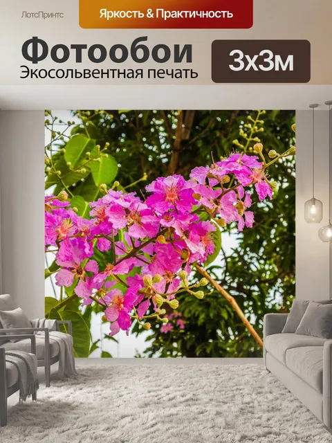 Фотообои розовый цветок