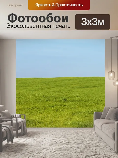 Фотообои Трава и небо фон