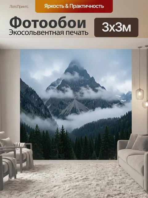 300 × 300 см · Экосольвентная печать