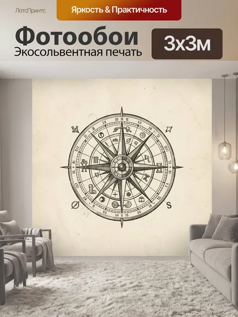 300 × 300 см · Экосольвентная печать