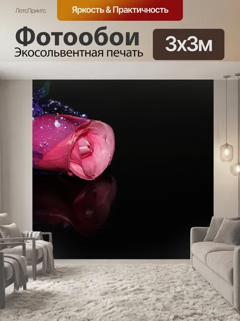 Фотообои розовые розы