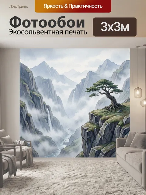 300 × 300 см · Экосольвентная печать