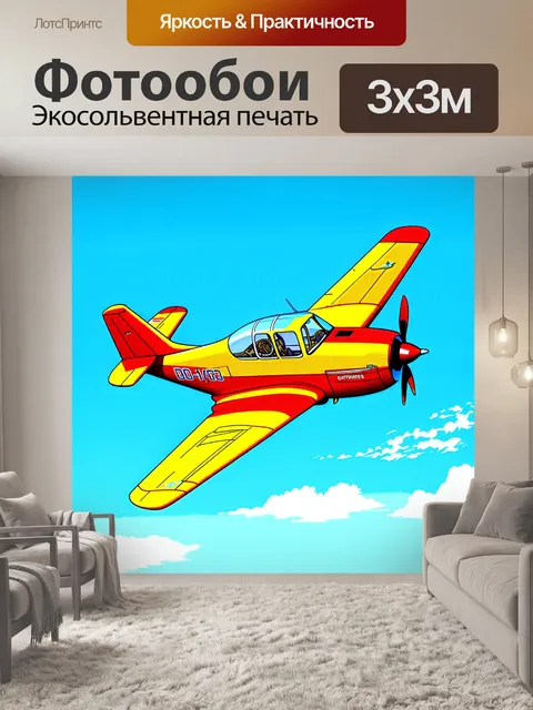 Фотообои изображение спортивного самолета