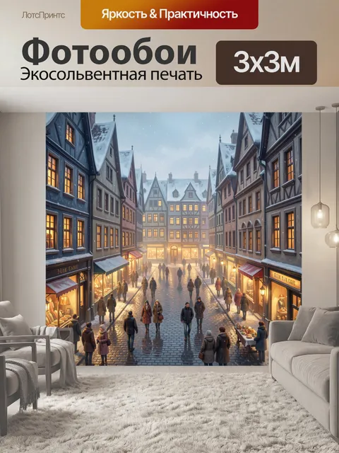 300 × 300 см · Экосольвентная печать