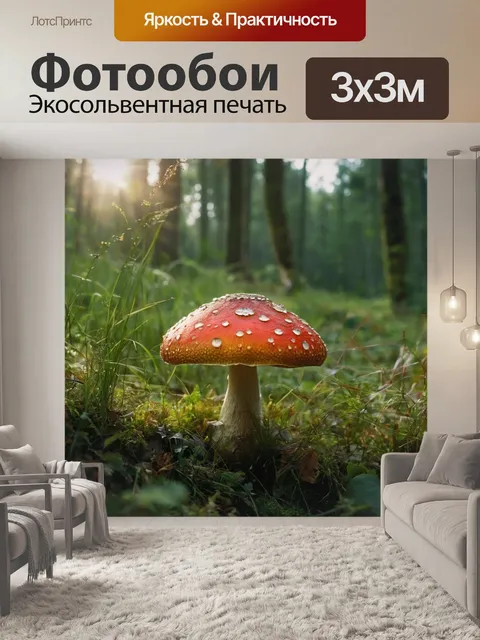 Фотообои гриб, собирать, съедобный