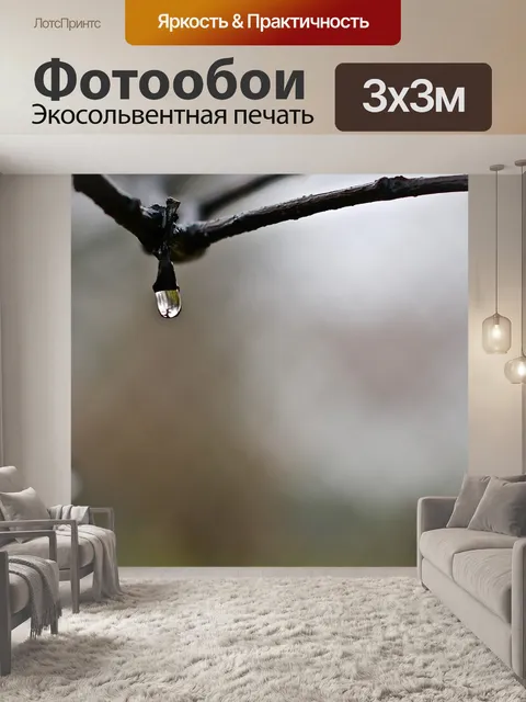 Фотообои Капля воды