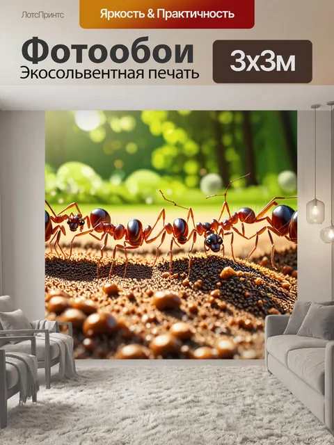Фотообои гиперреалистичная муравьев