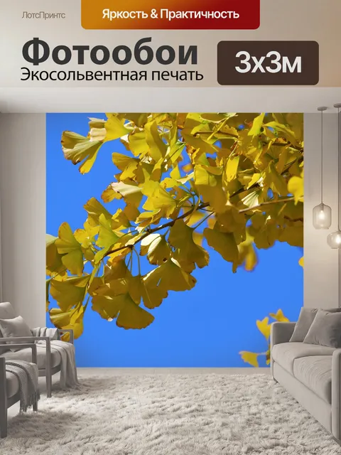 Фотообои Желтые листья