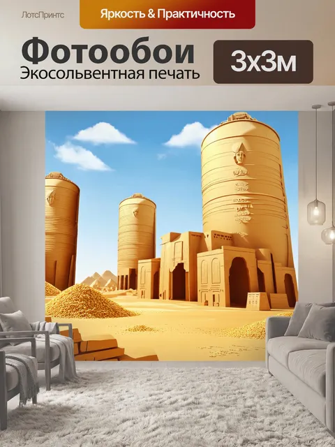 Фотообои египет в стиле вырезание из бумаги, массивные колосницы, окруженные чудесами древности и сказками
