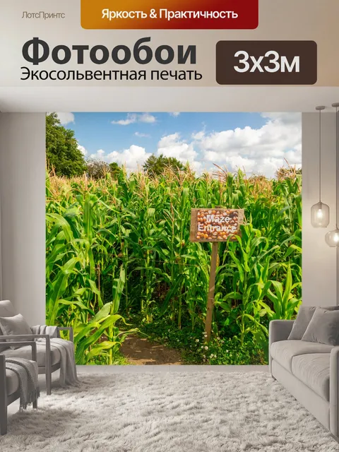 Фотообои Вход в кукурузный лабиринт