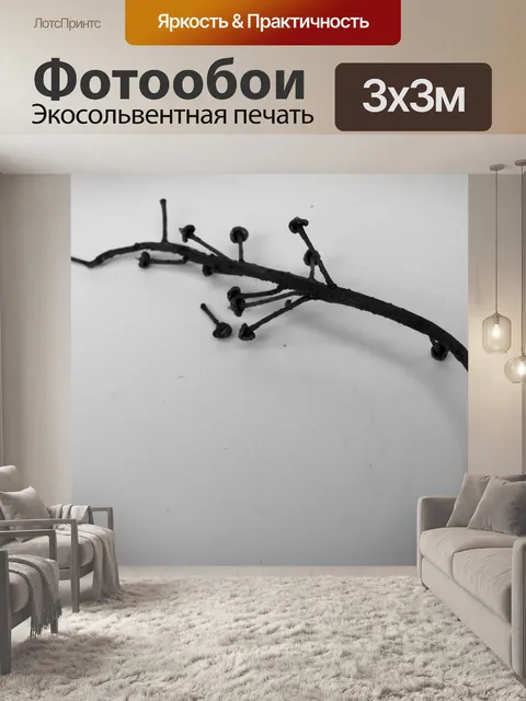Фотообои сухая ветвь