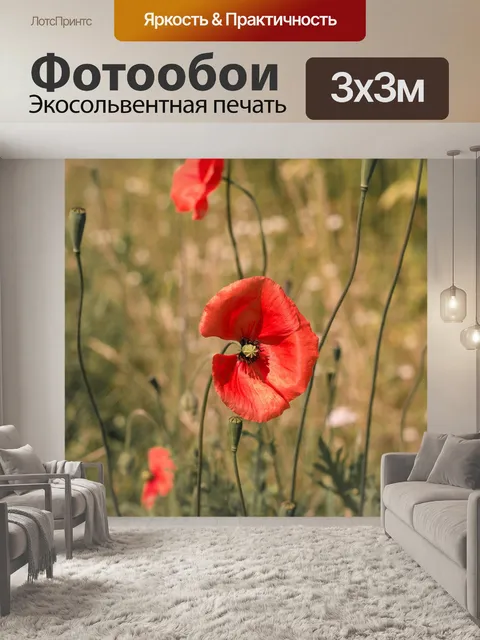 Фотообои Маки