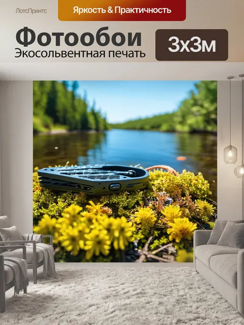 Фотообои природный ландшафт: создайте сцену с рыболовными принадлежностями