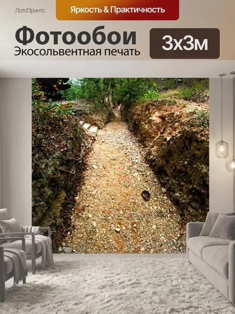 Фотообои Тропинка в садовых джунглях