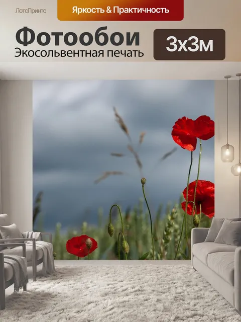Фотообои Маки
