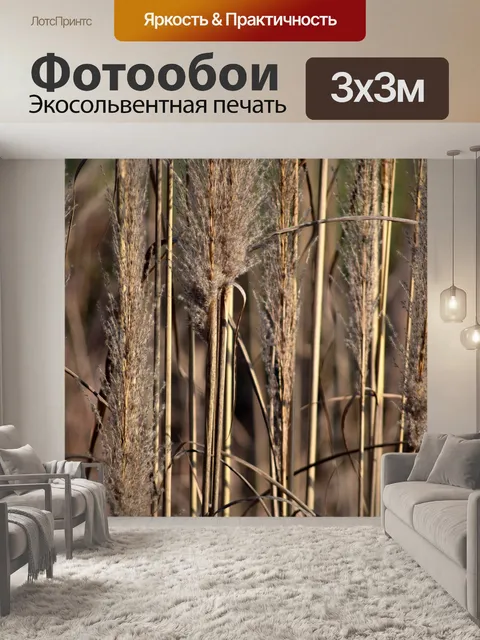 Фотообои Дикая цветущая трава 1