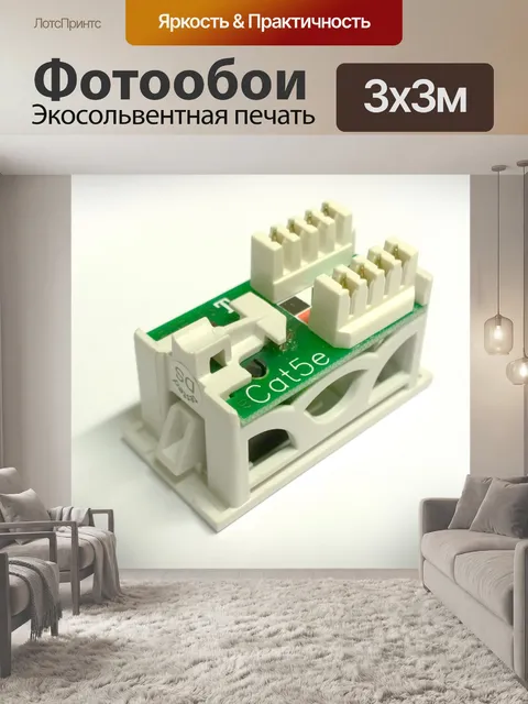 Фотообои Cat5e модуль стена окно