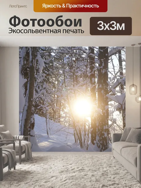 Фотообои Снег
