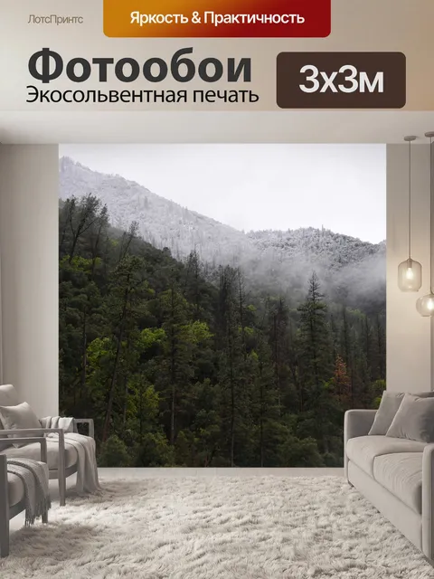 Фотообои Снежная вершина горы
