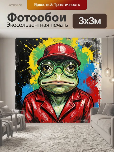 300 × 300 см · Экосольвентная печать