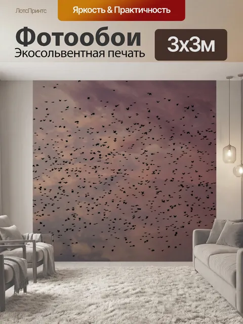 Фотообои Стая птиц