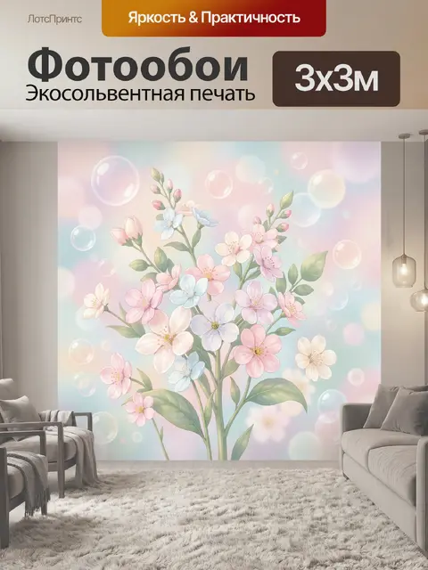 300 × 300 см · Экосольвентная печать