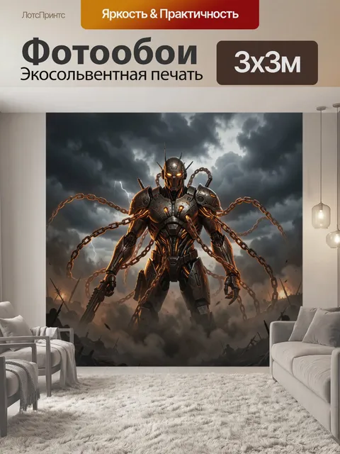 300 × 300 см · Экосольвентная печать
