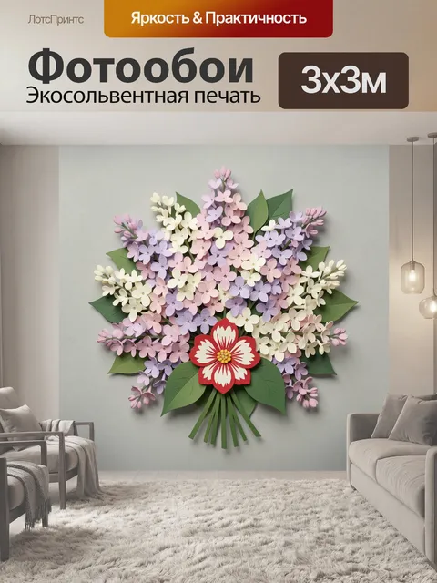 300 × 300 см · Экосольвентная печать