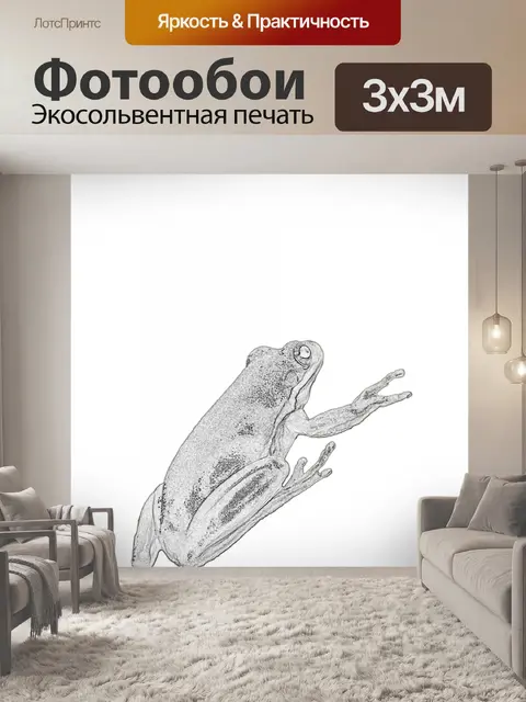 Фотообои Лягушка Clipart Иллюстрация