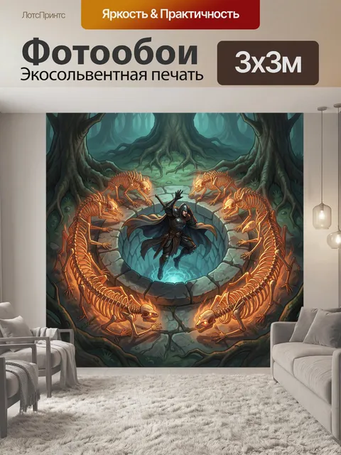 300 × 300 см · Экосольвентная печать