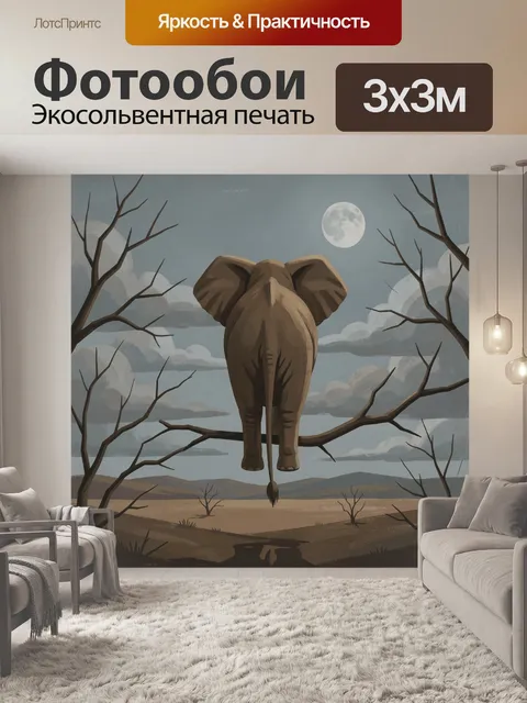 300 × 300 см · Экосольвентная печать