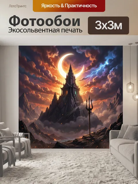300 × 300 см · Экосольвентная печать